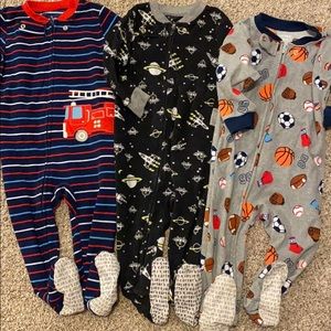 3 fleece pajamas